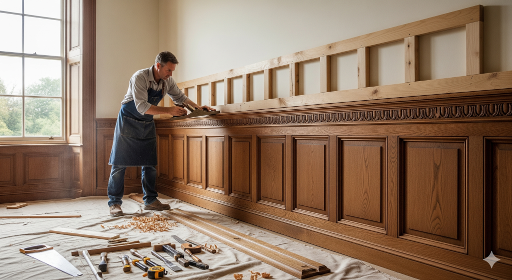 Budowa angielskiej boazerii