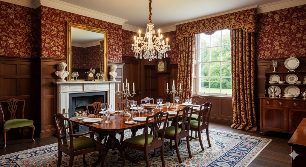 Jadalnia w angielskim stylu